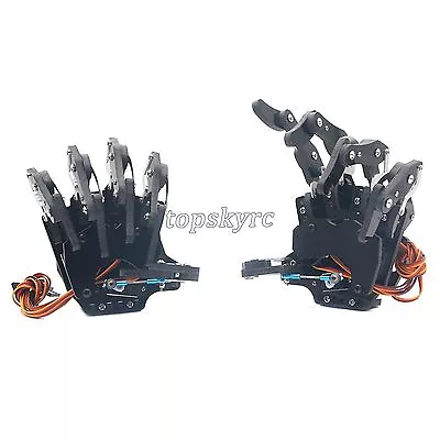 Mechanical Claw Clamper Gripper Arm Right & Left Hand With Servos For Robot DIY • $158.51