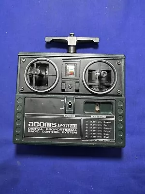 Acoms Vintage Ap227 Mk2 Transmitter Working Rc Car Radio Gear 27mhz Clean 1980s • £25.40