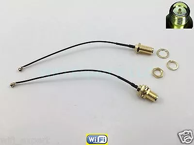 2 Mini 4  PCI U.FL To RP-SMA Antenna WiFi Pigtail Cable • $5.74