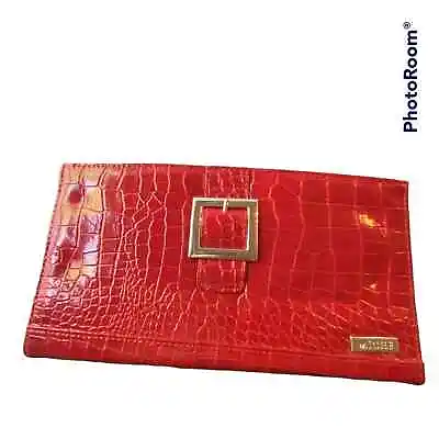 Miche Ellie Satchel Classic Shell Retired Faux Leather Red Bag Purse Pocketbook • $9.87