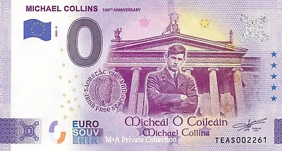 £3.37 • Buy 0 Euro Note IRELAND - MICHAEL COLLINS #02 100th Anniv. TEAS-2022-2