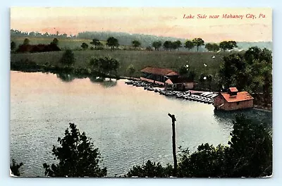 Postcard PA Mahanoy City Lake Side C1914 View I14 • $17.24