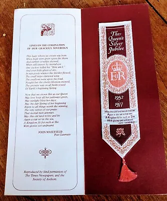 £7.99 • Buy Cash's Woven Silk 👸 SILVER JUBILEE Bookmark EXCELLENT CONDITION!! C1
