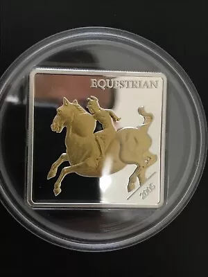Mongolia 2005 -  500 Togrog  Silver  Equestrian  Serie -  Proof • $69