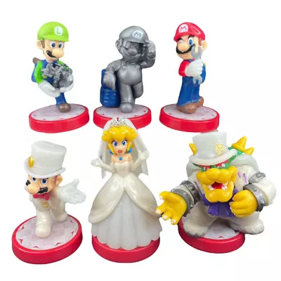 Super Mario Bros Bowser 6 Pcs Action Figures Wedding Model Birthday Gift Toys • $12.99
