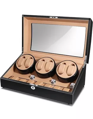 Watch Winder 6 Watch Capacity With 3 Quiet Modes And Additional 7 Watch Storage • $139.98