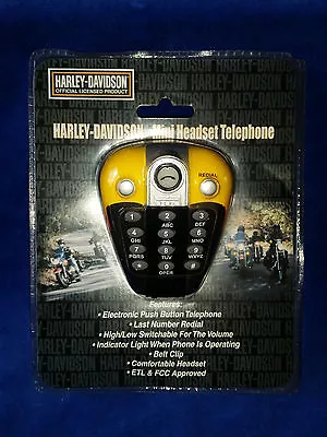 Harley Davidson Mini Headset Push Button Telephone Telemania Gas Tank Shaped  • $8.95