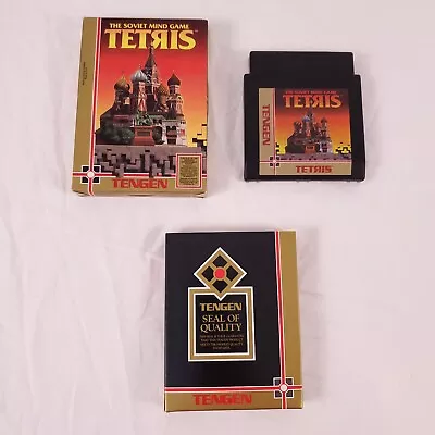 The Soviet Mind Game Tetris Tengen NES Nintendo NICE BOX TESTED • $299.99
