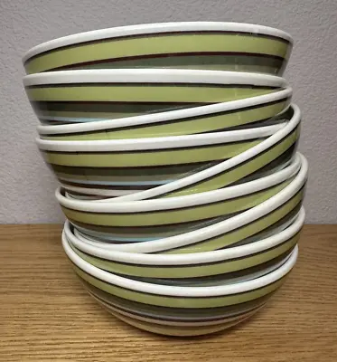 Lot Of 9 Melamine Earthtone Cereal Bowls 6.25  Outdoors Camping Kid Friendly • £35.64