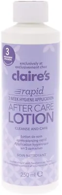 £17.01 • Buy Claire's Ear Piercing Rapid 3 Week After Care Lotion Cleanser For New Piercings,