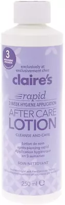 £17.01 • Buy Claire's Ear Piercing Rapid 3 Week After Care Lotion Cleanser For New Piercings,