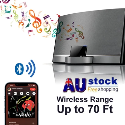 $15.99 • Buy Bluetooth 5.1 Music Audio Adapter Receiver 30 Pin Dock Speaker For IPhone IPod