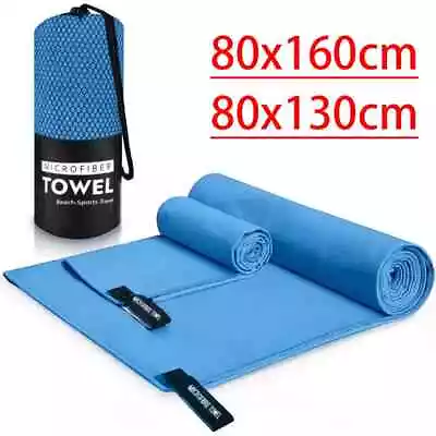 Microfiber Towels For Travel Sport Fast Drying Super Absorbent Bath Beach Towel • $18.69