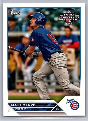 2023 Topps Pro Debut Matt Mervis Prospect #76 Cubs • $1.50