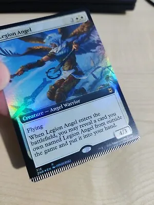 MTG Misprint Legion Angel EA Foil Bottom Crimp Magic The Gathering • $30