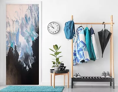 £91.29 • Buy 3D Blue A350 Door Wall Mural Photo Wall Sticker Decal Euphoric Pouring Sinsin
