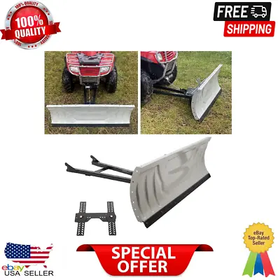 Steel For ATV Snow Plow Adjustable 48  Blade Complete Universal Kit Package • $463.15