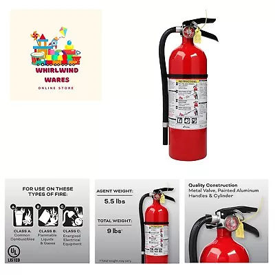 Fire Extinguisher For Commercial Use 3-A:40-B:C 9 Lbs. Refillable & Reusab... • $84.99