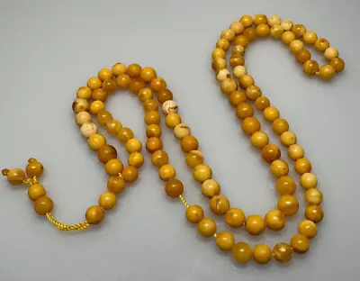15  Grams Antique Natural Royal Kahraman Amber Islamic Rosary Prayer Beads. • $500