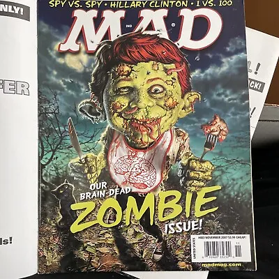 MAD MAGAZINE #483 NOV 2007 ZOMBIE ISSUE ~ SPY VS. SPY ~ VG W/mailer Ship Incl • $12