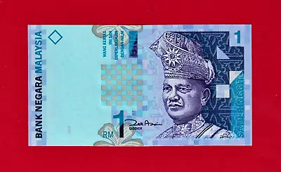 1 RINGGIT 1998 MALAYSIA UNC Note (P-39b.1) RARE TWO-LETTER PREFIX Sign: Z.A Aziz • $2.31