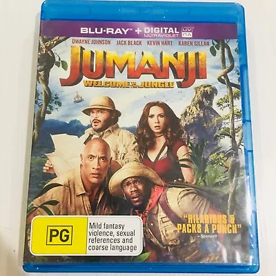 Jumanji - Welcome To The Jungle (Blu-ray 2017) • $5.50