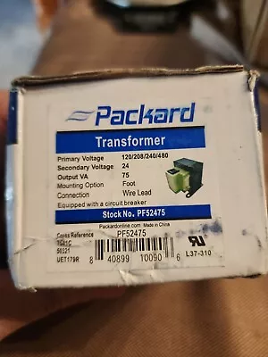 Packard PF52475 480V Foot Mount Transformer • $15.99