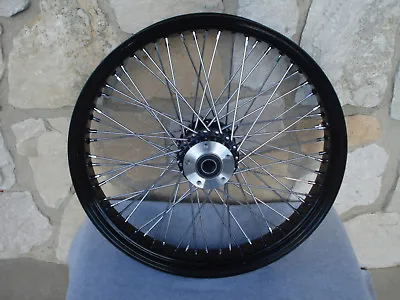 21  X3.5  60 Spoke Black Front Wheel Harley Road King Street Glide Touring 00-07 • $239