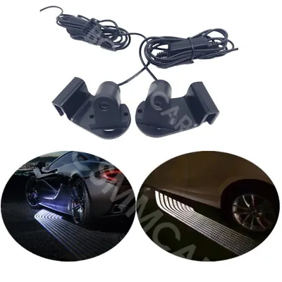 2Pcs LED Car Side Door Lamp Welcome Laser Projector For All Models Car Light • £22.67