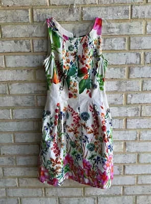 Gabby Skye Women's Spring Floral Print Sleeveless Sheath Dress Size 6 • $12