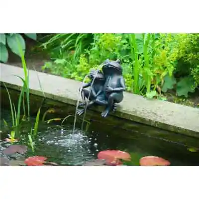 Ubbink Water Feature 2 Frogs 22 Cm Waterfall Fountain Pond Ornament 1386074 Vida • £72.99