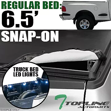 Topline For 1997-2003 Ford F150 6.5' Bed Flareside Hidden Snap Tonneau Cover+LED • $160