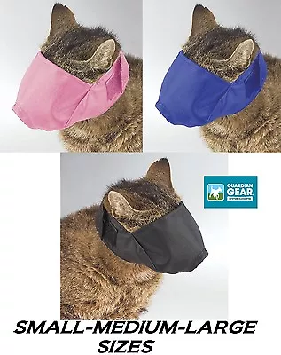 PREMIUM QUALITY Comfort QUICK FIT NYLON ADJUSTABLE CAT GROOMING MUZZLE 3 SIZES • $9.99