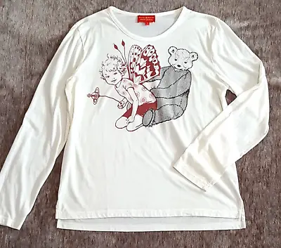 Vivienne Westwood Red Label Long Sleeve T-shirt Fairy And Bear Size 3 White • $136