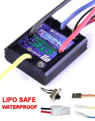 NEW Mtroniks TIO Marine 30A Li-PO Safe Speed Controller For Model Boats • £56.99