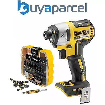 Dewalt DCF887N 18V XR G2 Brushless 3 Speed Impact Driver Bare + 25pc Torsion Set • £80.99