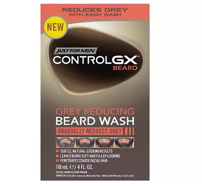 Just For Men Control GX Grey Reducing Shampoo Or Beard Wash Or 2in1 Shamp+Condti • £10.99