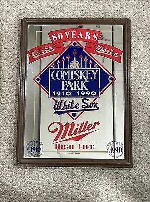 Vintage Rare Miller High Life Comiskey Park 80 Year Chicago White Sox Bar Mirror • $69.99