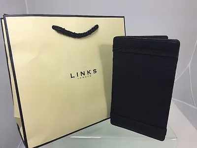 Links Of London Credit Black Leather Card And Document Holder Wallet • £25.49