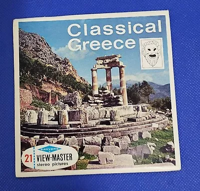 Scarce C003 E Sawyer's Classical Greece View-master 3 Reels Packet Set • $79