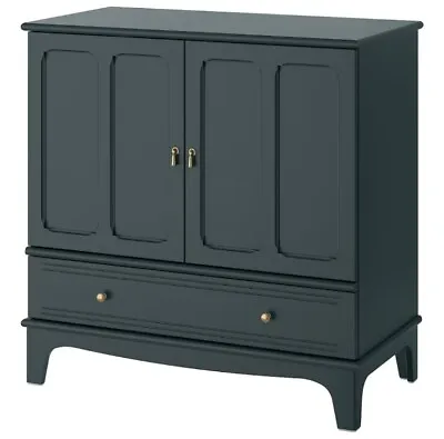 IKEA LOMMARP Cabinet Cupboard Unit Sideboard - Dark Blue-green 102x101x50 Cm • £175