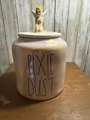 RAE DUNN Disney Peter Pan Tinker Bell Canister/Cookie Jar - PIXIE DUST • $50