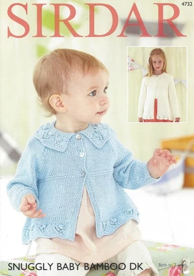£3.99 • Buy Sirdar Snuggly Baby Bamboo DK Knitting Pattern - 4732 Girls Cardigans