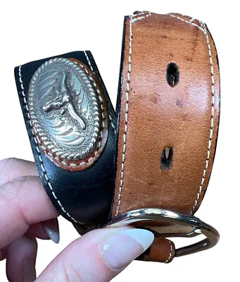 NOCONA Belt Co. N4413201-20 Leather Child Longhorn Western Belt Sz 20 • $19.99