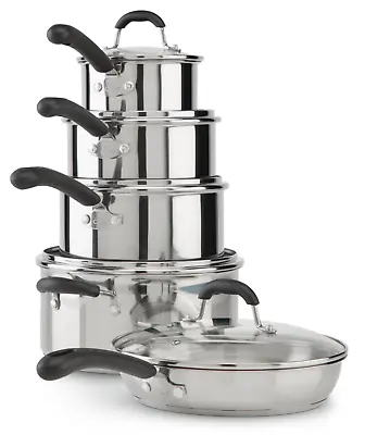 MASTER Chef Stainless Steel Cookware Set10-pc • $197.53
