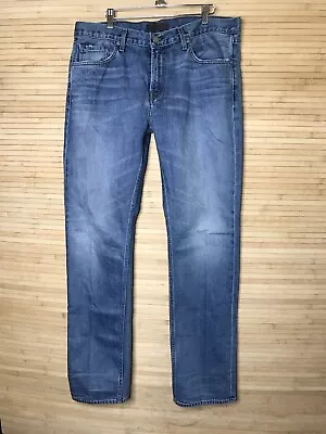J Brand Kane Distressed Wash Bisson Wash Zip Fly Denim Men's Jeans 36x34 • $49.99