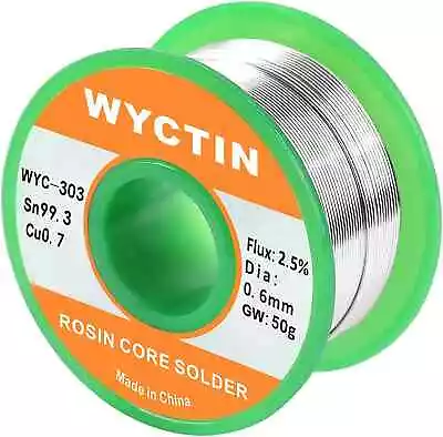 WYCTIN 303 Lead Free Rosin Core Solder Wire For Electrical Soldering And DIY 0. • £11.25