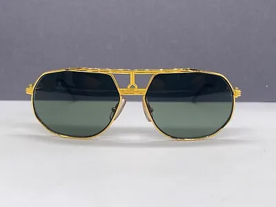 Maserati Sunglasses Men Vintage Rectangular 80er Gold 6131 France • $296.12