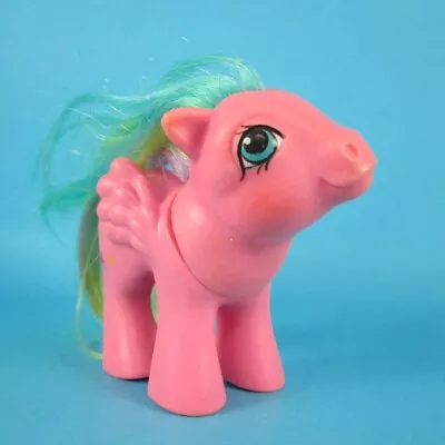 Vintage 1984 My Little Pony MLP G1 Baby Brightbow Pegasus Rainbow HTF • $19.95