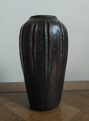 £95 • Buy Doulton Lambeth Ceramic Vase With Copper Overlay In The Form Of A Seedpod (17cm)